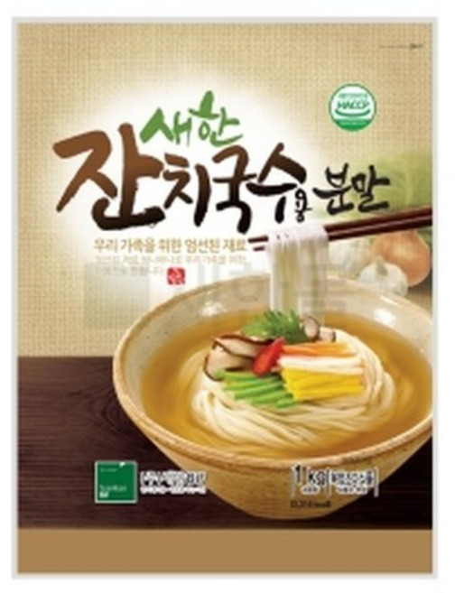 새한BIF 새한잔치국수용분말 1kg 멸치육수 멸치다시 잔치국수, 1개