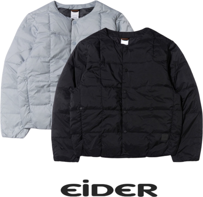 [백화점발송] 아이더 남성 경량 패딩 구스 다운 탈착시 조끼 등산 러닝 작업 근무 운동 캠핑