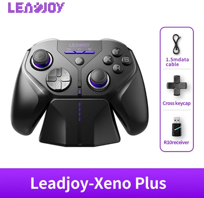 LeadJoy XENO PLUS 게임패드 무선 컨트롤러 PC 스팀덱 안드로이드 iOS 닌텐도 스위치2 호환 조이스틱, 1개, Standard