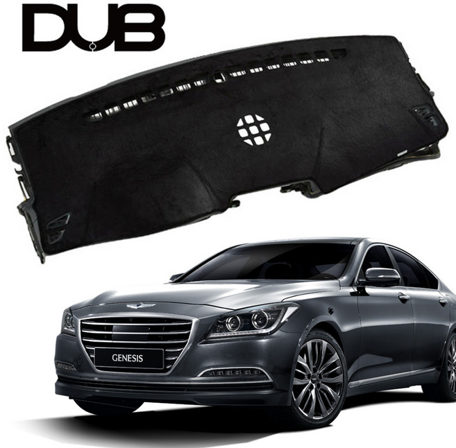 DUB 논슬립 벨벳 대쉬보드 커버 제네시스DH (14~19년), 제네시스DH(14~19년)HUD유 센터유, 블랙원단-블랙테두리