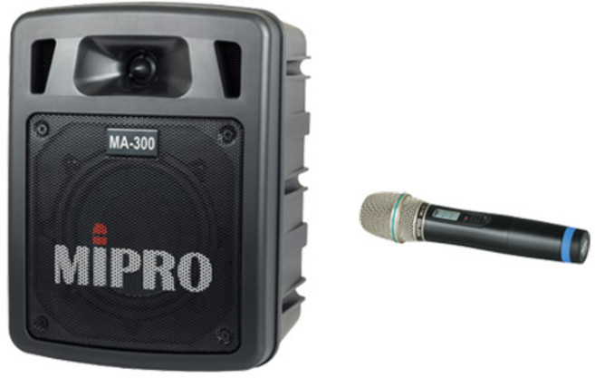 MIPRO MA-300 無線擴音機, 無分色(不含收納包), 1箱, 配1支手握麥克風