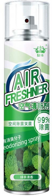 皇卡空氣清新劑 清新綠茶香氛 空間淨化噴霧 消除異味, 1個, 空氣清新劑【清新綠茶】, 綠茶