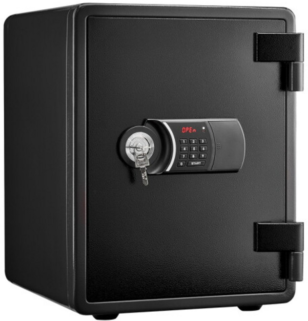 선일금고 YES-031DK 신형 디지털+키 내화금고 63kg, YES-031DK(키타입)블랙