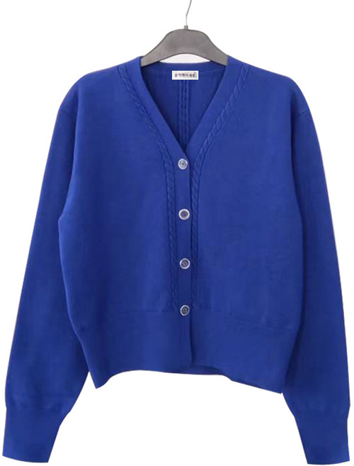 블랙케이세븐 여성 니트 가을 겨울 긴팔 가디건