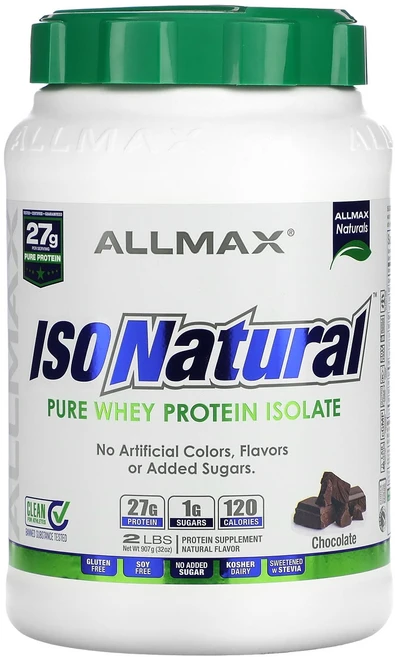 ALLMAX 아이소내추럴 100% 초고순도 천연 분리 유청 단백질 초콜릿 2파운드 (907g), ALLMAX아이소내추럴100초고순도천연분리유청단백질초콜, 907g, 1개 - 쿠팡