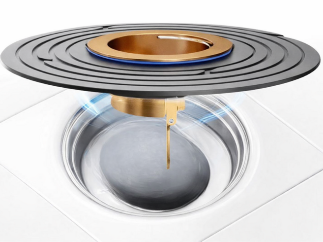 라이프픽 악취 벌레 차단 하수구 트랩, 블랙