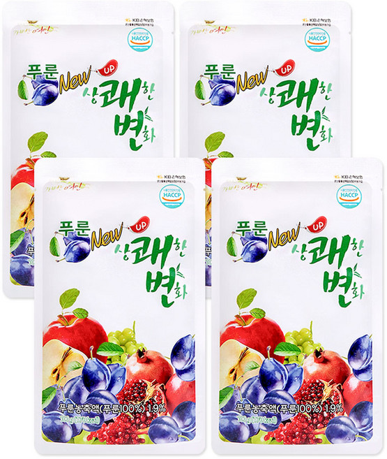 푸룬 NEW 상쾌한변화, 100ml, 4개