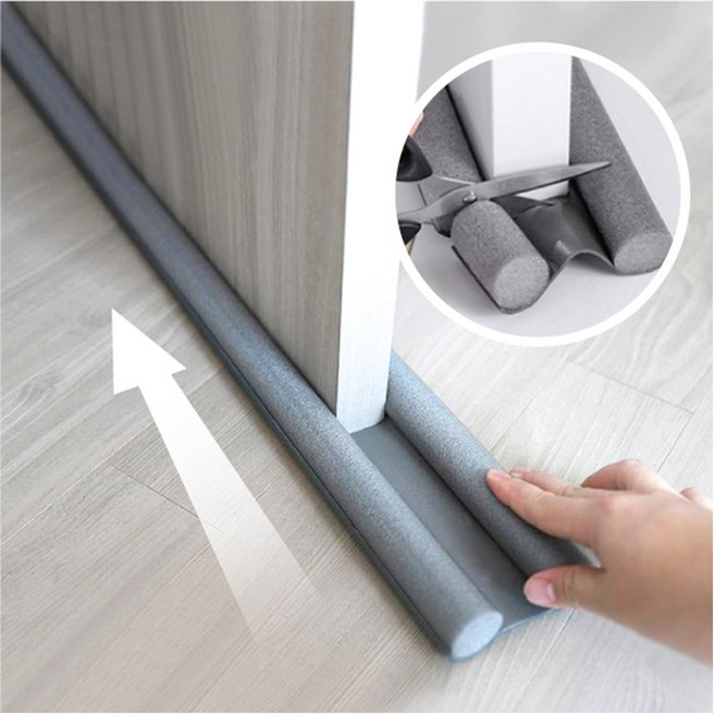 그레이 에코비 문틈 바람 막이 발끼임방지 문틈막이 외풍차단 문풍지, 1개