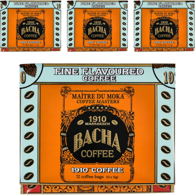 BACHA COFFEE 1910 커피 기프트박스, 12g, 12개입, 4개