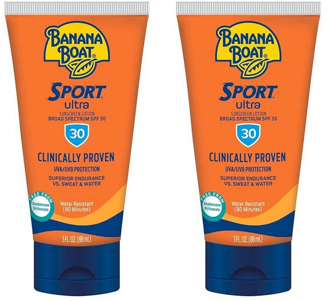 바나나보트 스포츠 울트라 SPF50+ 선크림 354ml, 3액량 온스(2개입), 88ml