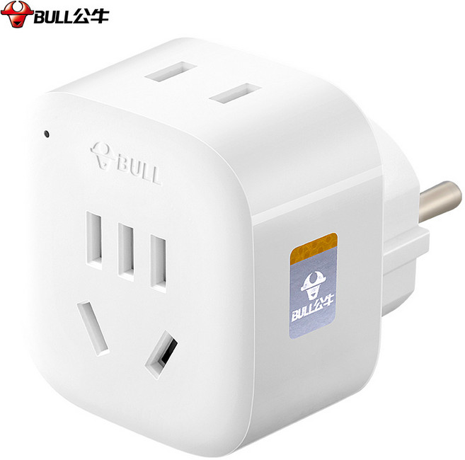 BULL 중국 플러그 국내용 변환 어댑터 10A 2500W, 1개