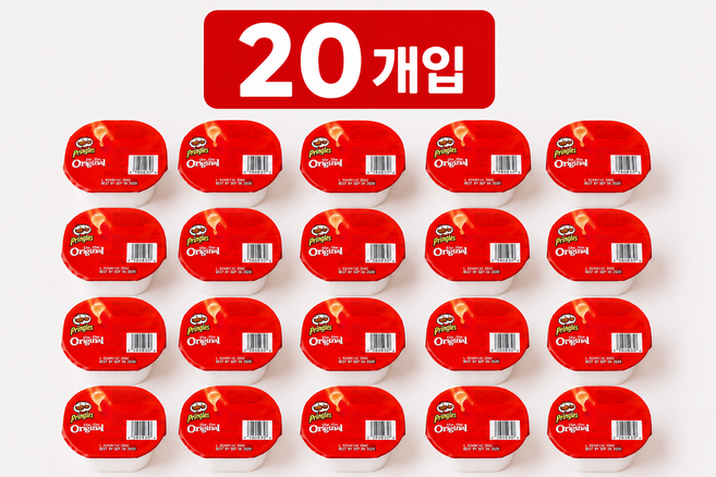 프링글스 오리지널 미니 (19G) 코스트코 감자칩 컵칩, 20개, 19g