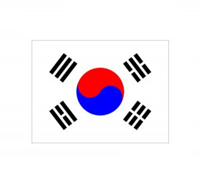 더자카 게양용 태극기 8호, 화이트, 1개