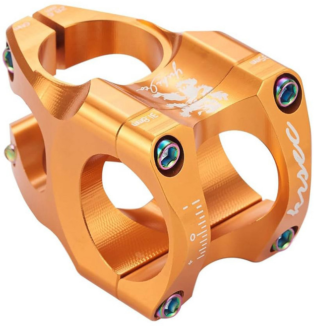 태양광 자전거 스템 35MM 짧은 MTB 핸들바 라이저 초경량 CNC 알루미늄 합금 31 28 6MM 산악 엔듀로 트레일 AM XC FR DH 부품용, 28.6*31.8mm, Orange, 1개