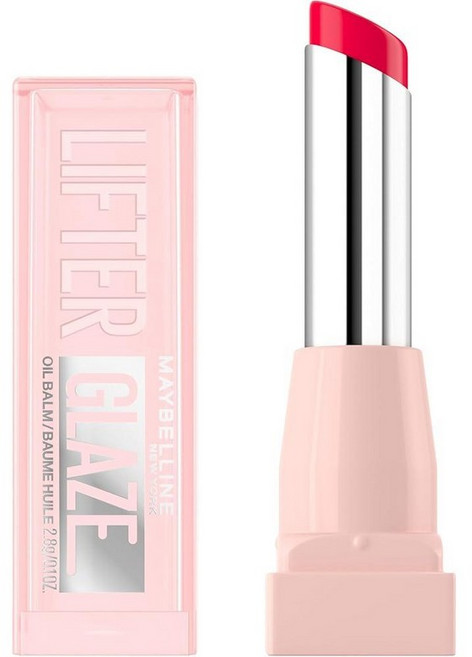 MayBELL 벨ine Lifter 글레이즈 오일 밤 히알루론산 및 수분 공급 블렌드 24시간 부드럽고 촉촉한 광택 체리 스월 (시어 레드) 213074, Latte Crush