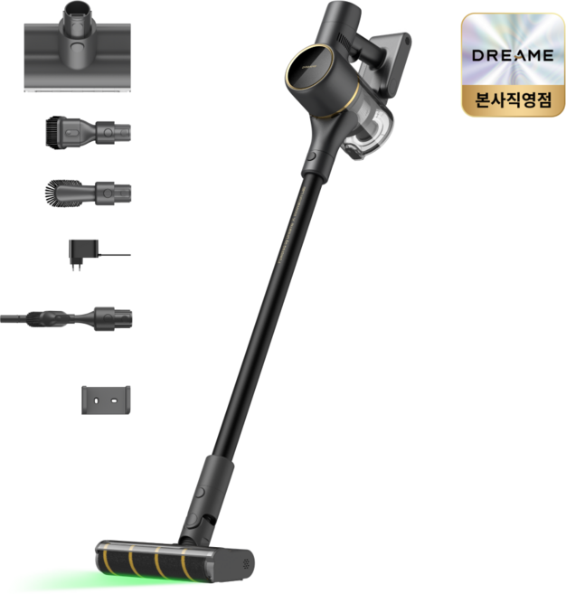 드리미 V12 Plus 무선청소기 진공청소기 150AW 3자기 흡입 모드 국내 A/S, BLACK