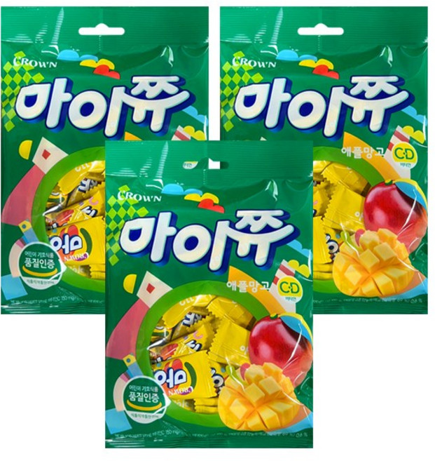 마이쮸 필로우 애플망고, 100g, 3개