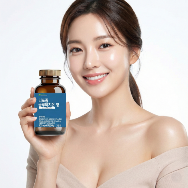 뉴트리안 리포좀 글루타치온 고함량 영양소 식약청인증 HACCP 600mg, 1개, 60정