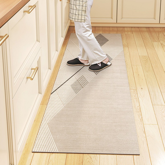 희망가 5mm 두께 주방매트 미끄럼방지 방수 PVC 발매트, D, 1개