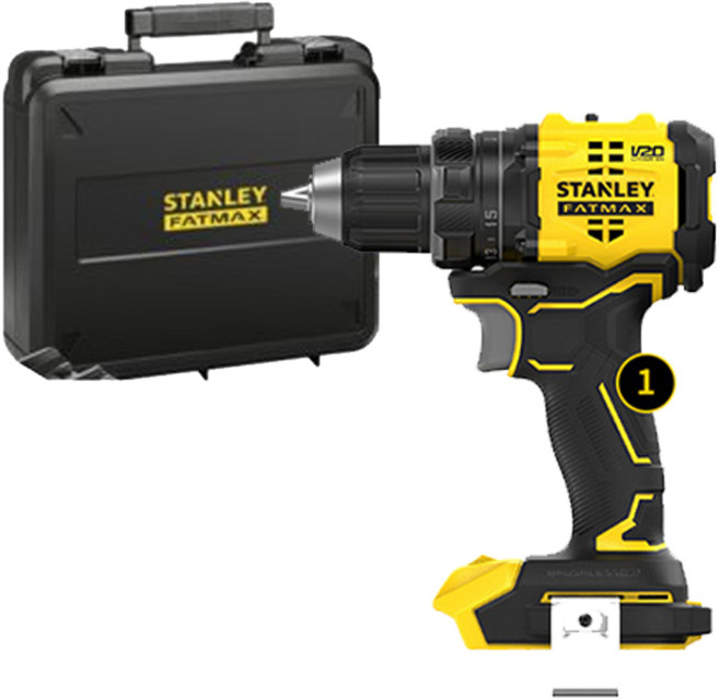 스탠리 SBD714K FAT MAX 20V 충전드릴 베어툴 케이스포함, 1