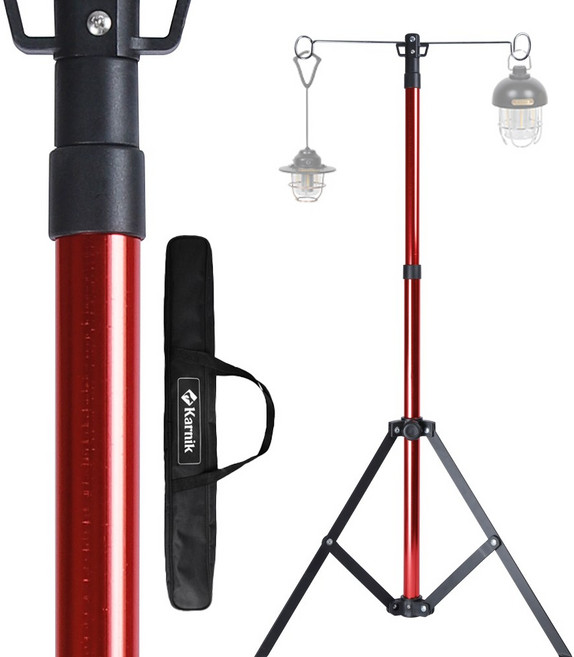 카르닉 4단 투웨이 랜턴스탠드(무광), 레드, 1개