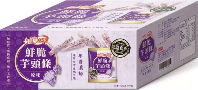 卡迪那 鮮脆芋頭條, 400g, 1個