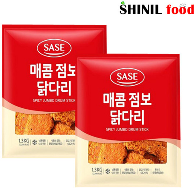 사세 매콤 점보닭다리 1.3kg x 두봉, 1개, 2.6kg