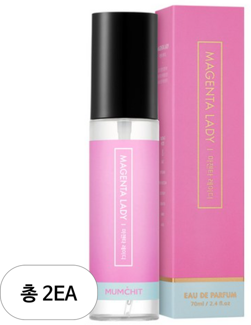 멈칫 섬유향수, 마젠타 레이디, 70ml, 2개