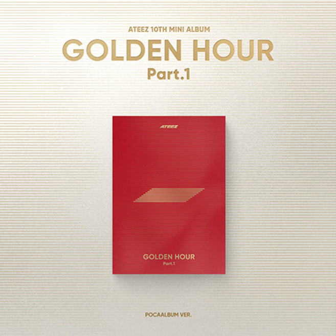 [POCAALBUM VER.] [ATEEZ] 에이티즈 미니 10집 포카 앨범 GOLDEN HOUR Part.1 / 포토카드A+포토카드Z+스티커세트+포토스탠드+QR카드+이미지카드