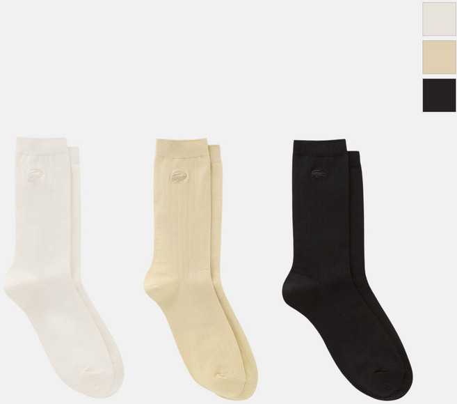 [라코스테 공식] 여성 실켓 삭스 RA203E-56G 3종 택1