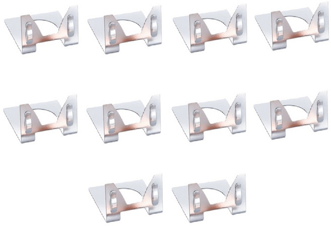 애니모어 L홀더 쇼클립 메모꽂이 pop 가격표 스탠드, 10개, 실버