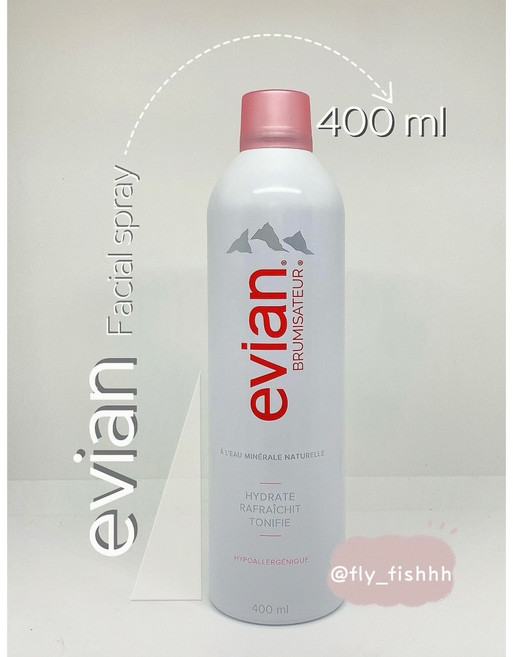Evian 依雲 天然礦泉保濕噴霧 溫和不刺激 敏感肌保濕 定妝 曬後舒緩 鎮定, 1個