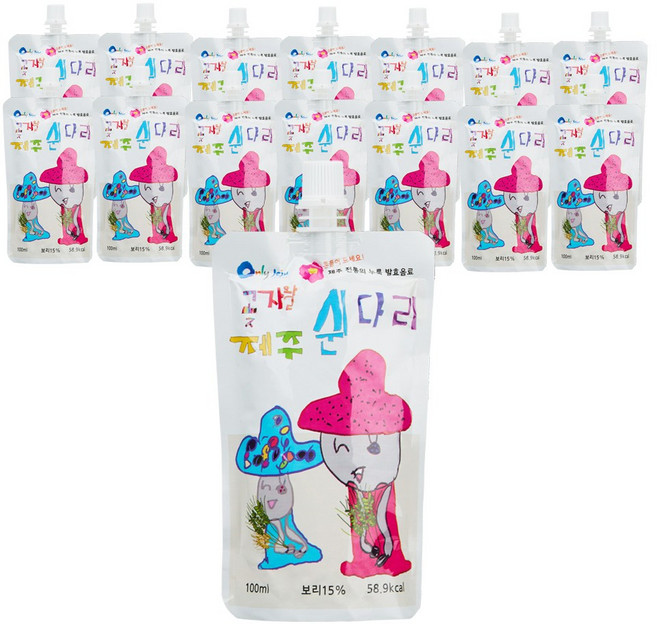 곶자왈 제주 쉰다리 보리, 100ml, 15개