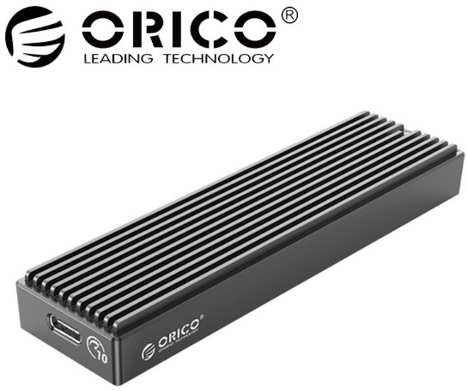 (ORICO) SSD 외장케이스 M2PV-C3 (M.2 NVMe/USB3.1 Gen2) (블랙) (SSD미포함) (C-C케이블 포함), 1개