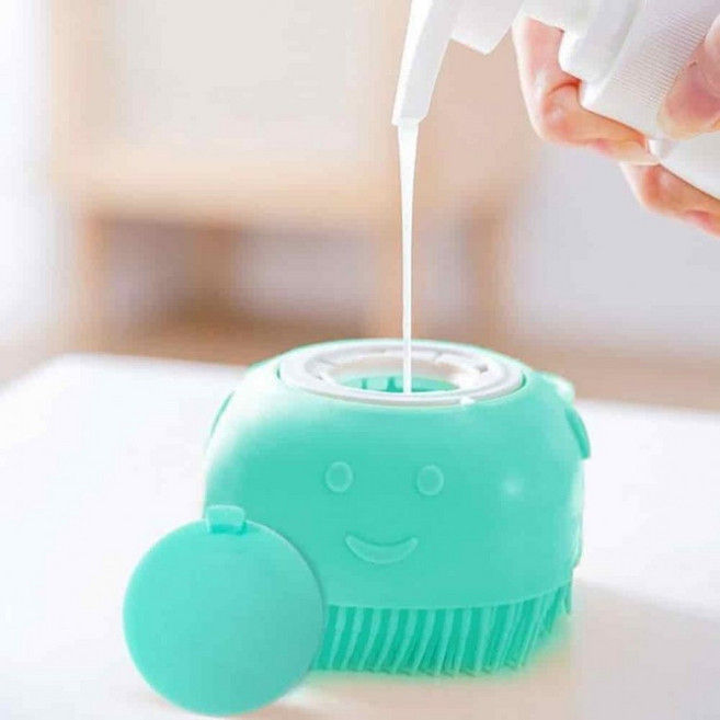 강아지 고양이 샴푸 브러쉬 목욕 마사지 목욕솔 고양이브 반려 동물 강아지 고양이 샤워브러쉬 실리콘빗 소프트형, 02샴푸브러쉬-핑크, 1개