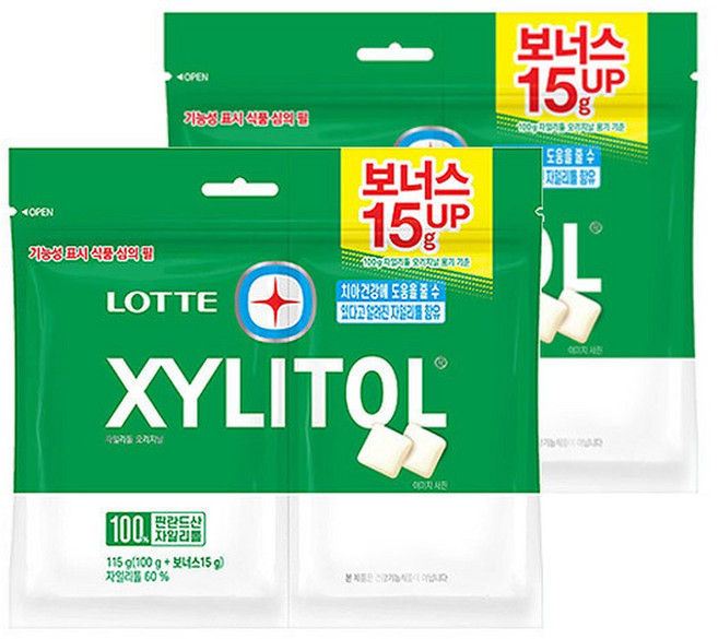 롯데 자일리톨 오리지널 트윈리필 115gx2개