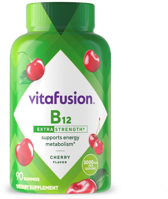 비타퓨전 B12 엑스트라 스트렝스 체리 구미, 1개, 90정