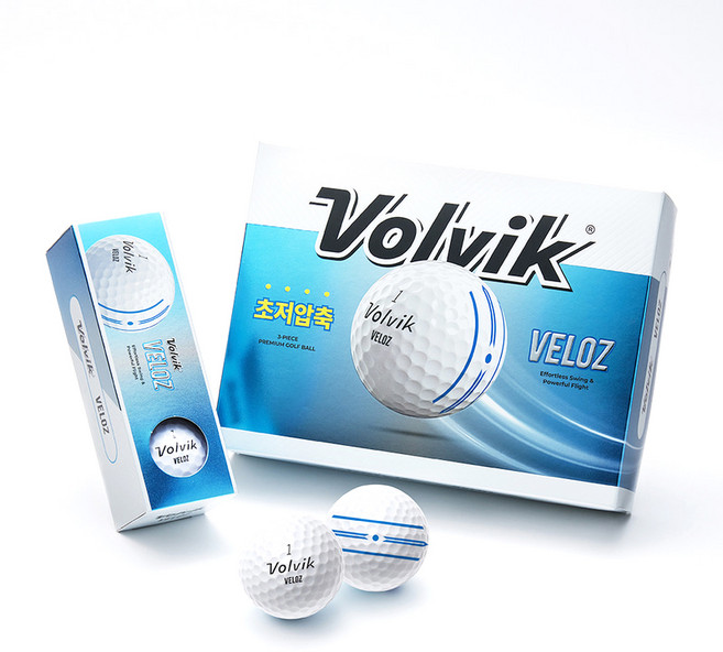 [정품볼] 볼빅 벨로즈(VELOZ) 초저압축 고반발 골프공 3피스 1더즌(12구), 12개입, 화이트