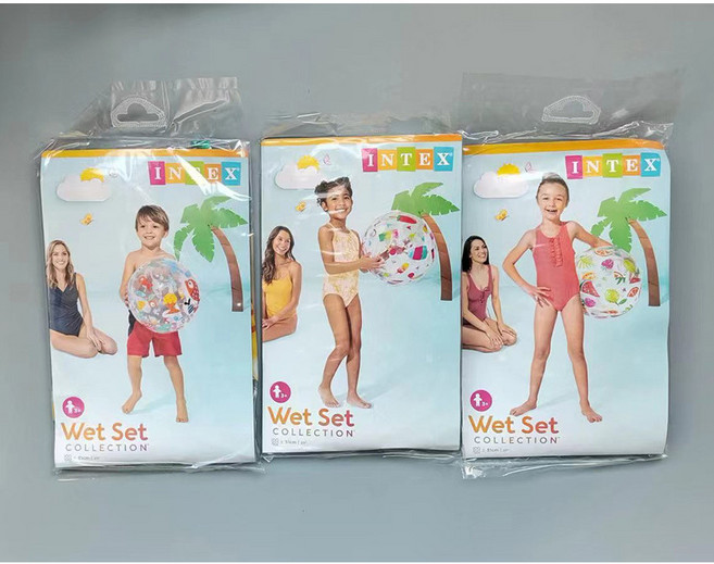 INTEX 戲水球 兒童水上玩具, 顏色隨機發, 1個