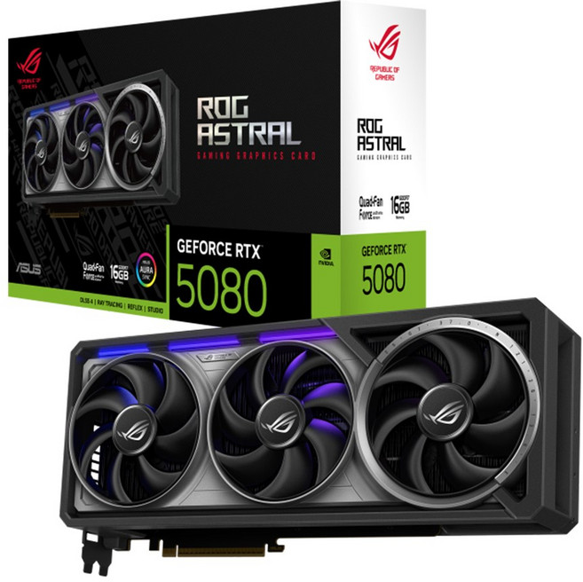 ASUS ASUS ROG Astral 지포스 RTX 5080 OC D7 16GB 인텍앤컴퍼니, 단품