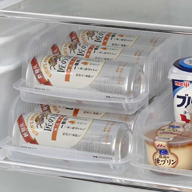 냉장고 캔맥주디스펜서 캔콜라정리바스켓 음료정리랙 투명