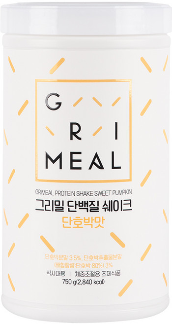그리밀 단백질쉐이크 단호박맛, 750g, 1개
