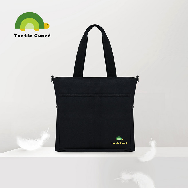 터틀가드 방패가방 호신용품 에코백 크로스백, 올블랙, 1개