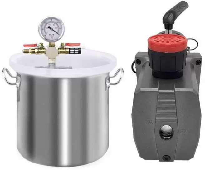 레진탈포기 거품 제거기 E. 6L 우레탄 레진 탈포통, 소포제통 부속품, 1개