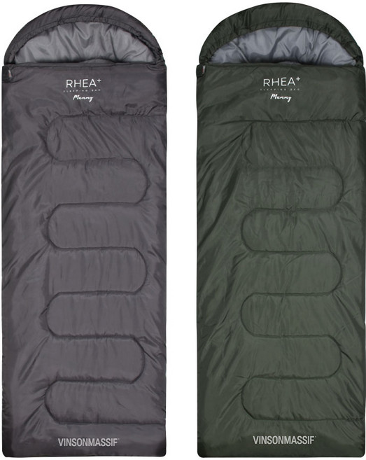 [빈슨메시프] 레아 플러스 머미 캠핑 침낭 사계절 백패킹 차박 경량 이불, 카키, 1개