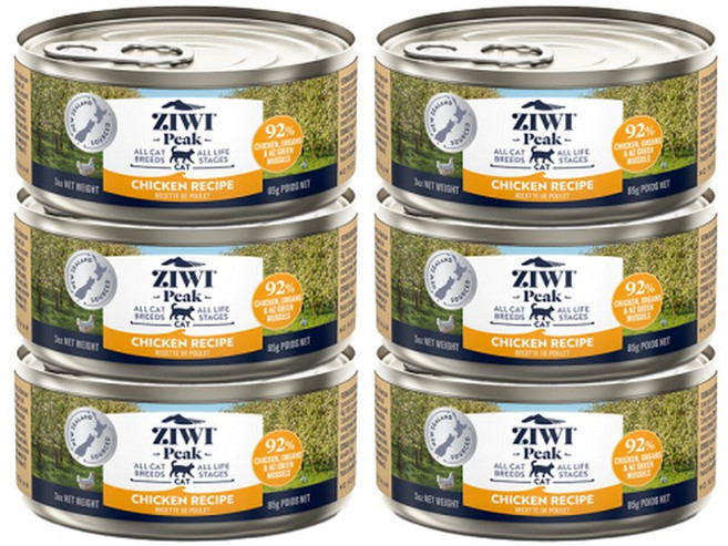 지위픽 캣 캔 식품 닭고기 85g x 6개 + 랜덤 파우치 1개