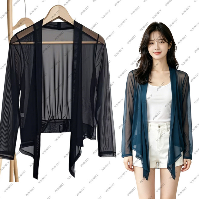 여름 숏 자켓 중장년 빅사이즈 얇은 가디건 망사 자외선 차단복 여성 아우터 suyun-110 guazi-06 hihia-977 iyou-3 baofu-179 wowi-62