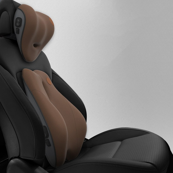 CarStory 퍼펙트케어 차량용 마사지 쿠션 세트 SR-M10, 브라운, 1개