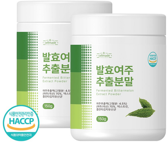 발효여주 분말 가루 국내산 HACCP 인증 유산균 발효여주추출분말 150g, 2개