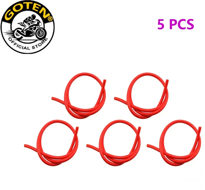 Goten 레드 피트 바이크용 연료 호스 ATV 쿼드 1m, 03 5 PCS